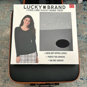 Lucky Brand 2-pack Long sleeve lounge crew shirts